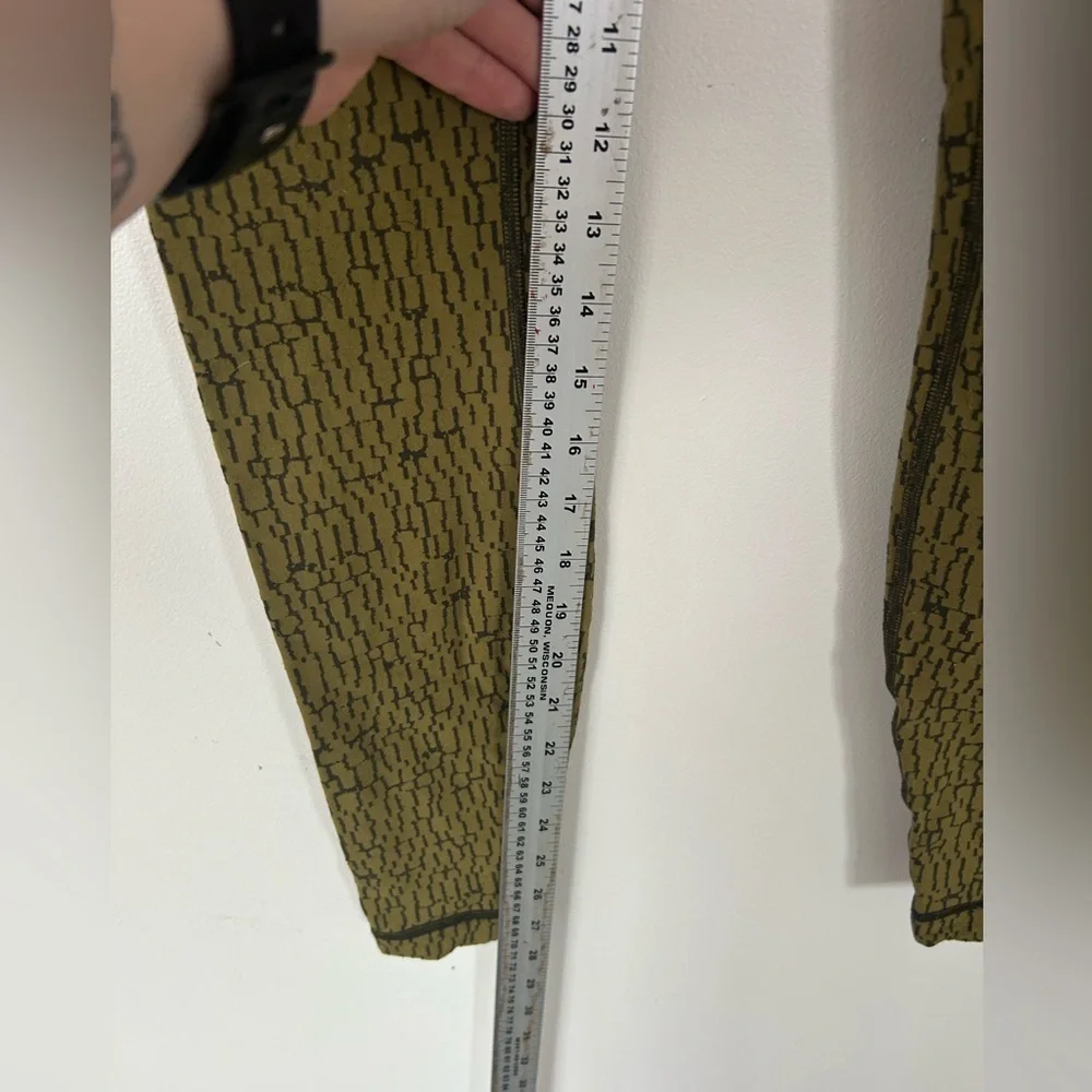 Lululemon Wunder Under High Rise Tight 28" Jacquard Green Leggings Size 4 - Picture 4 of 7
